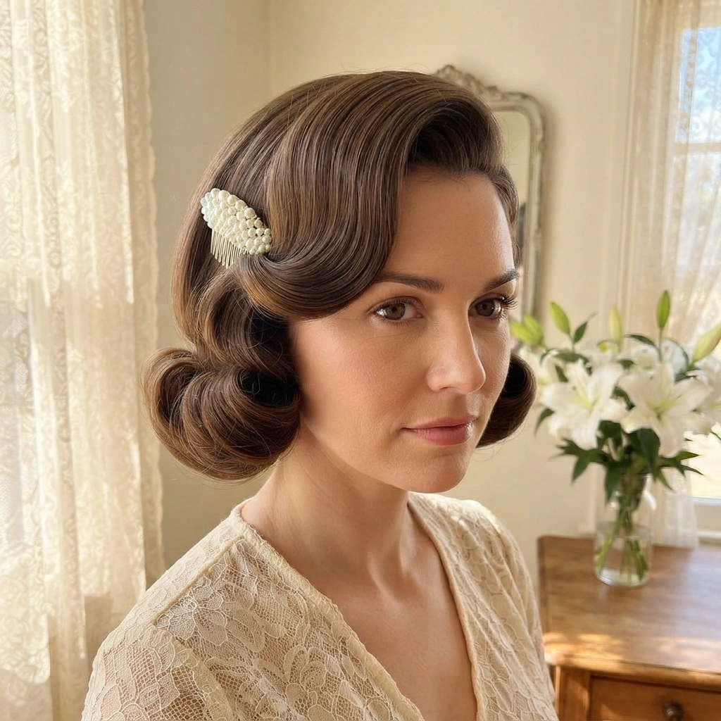 Vintage Rolled Bob
