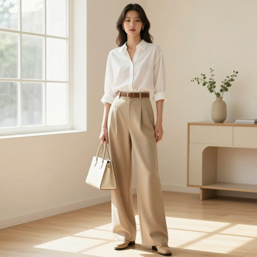 Wide-Leg Trouser Look