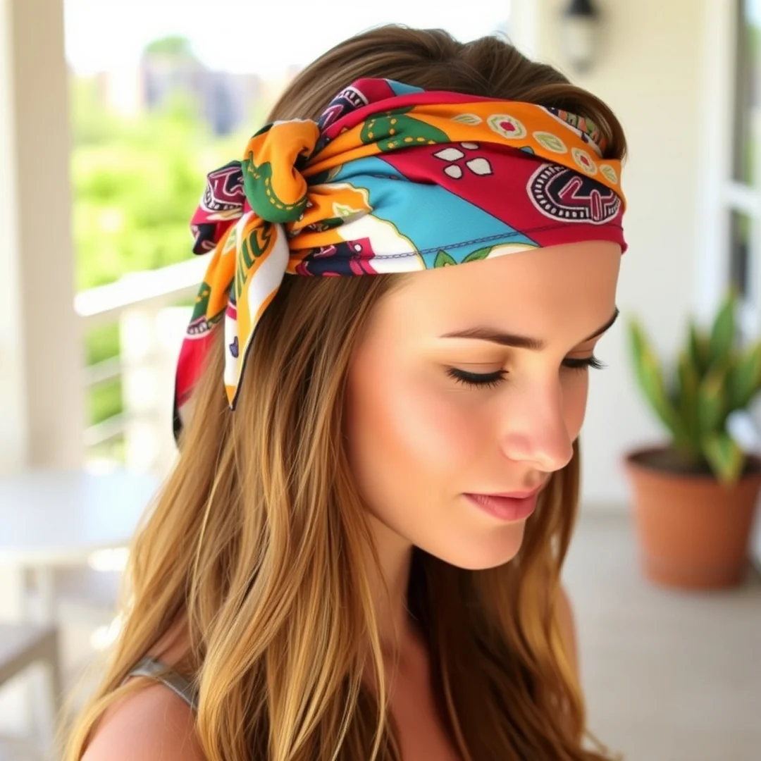 Boho Headscarf Wraps - 15 Summer Scarf Outfits for Creative Warm-Weather Style