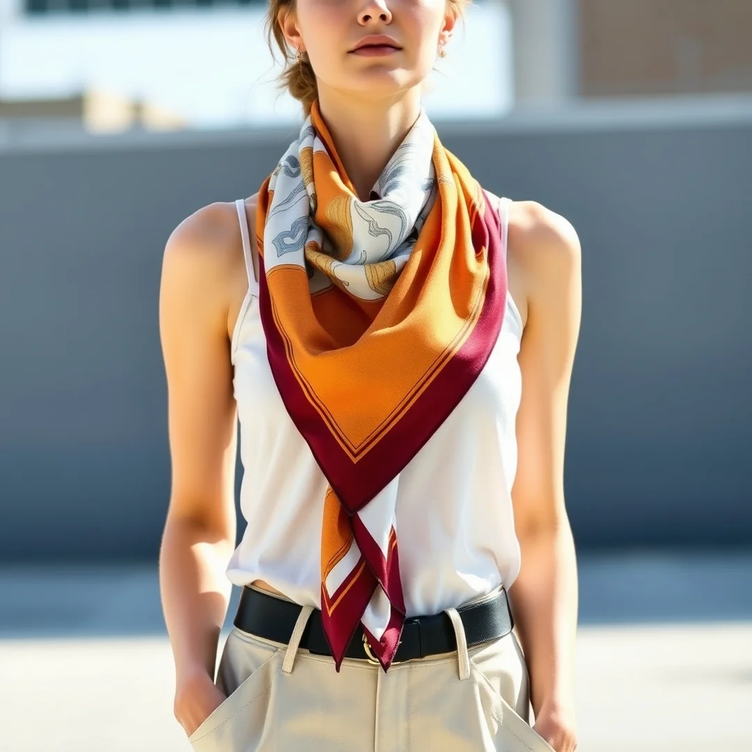 Cross-Body Scarf Styling - 15 Summer Scarf Outfits for Creative Warm-Weather Style