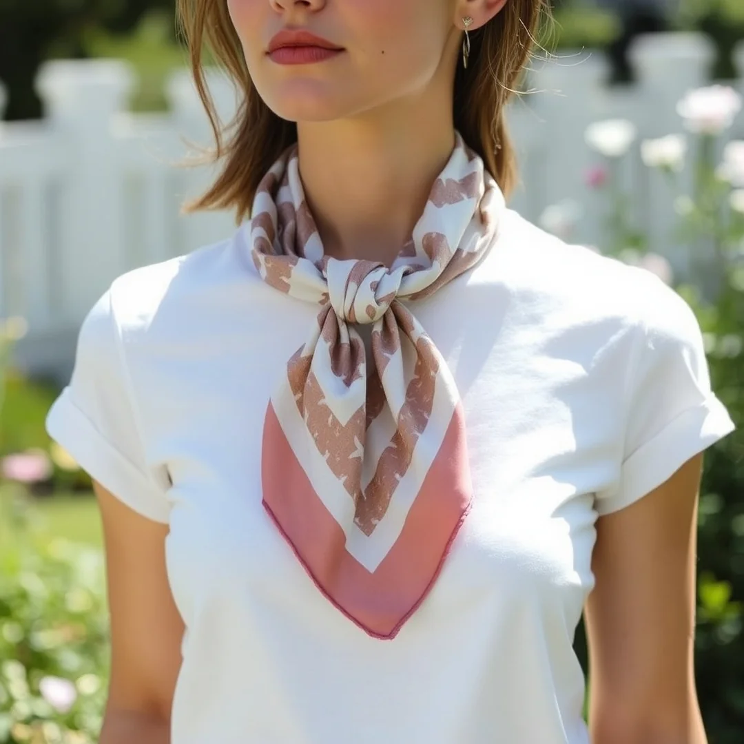 Classic Silk Neckwear - 15 Summer Scarf Outfits for Creative Warm-Weather Style