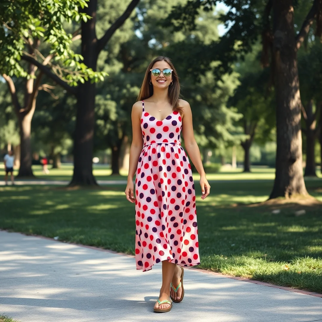 Polka Dot Summer Dresses - 16 Colorful Flip Flop Outfits for Fun Summer Style