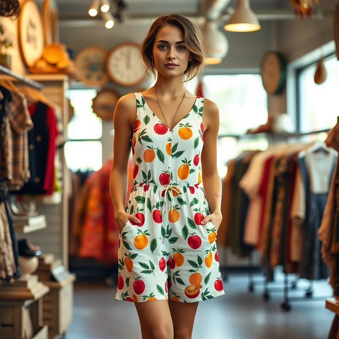 Whimsical Printed Rompers - 16 Playful Summer Outfits for Bright and Fun Looks