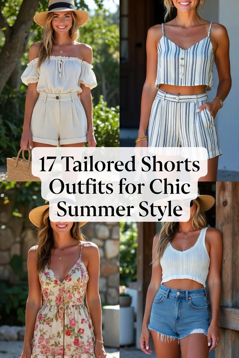 17 Tailored Shorts Outfits for Chic Summer Style