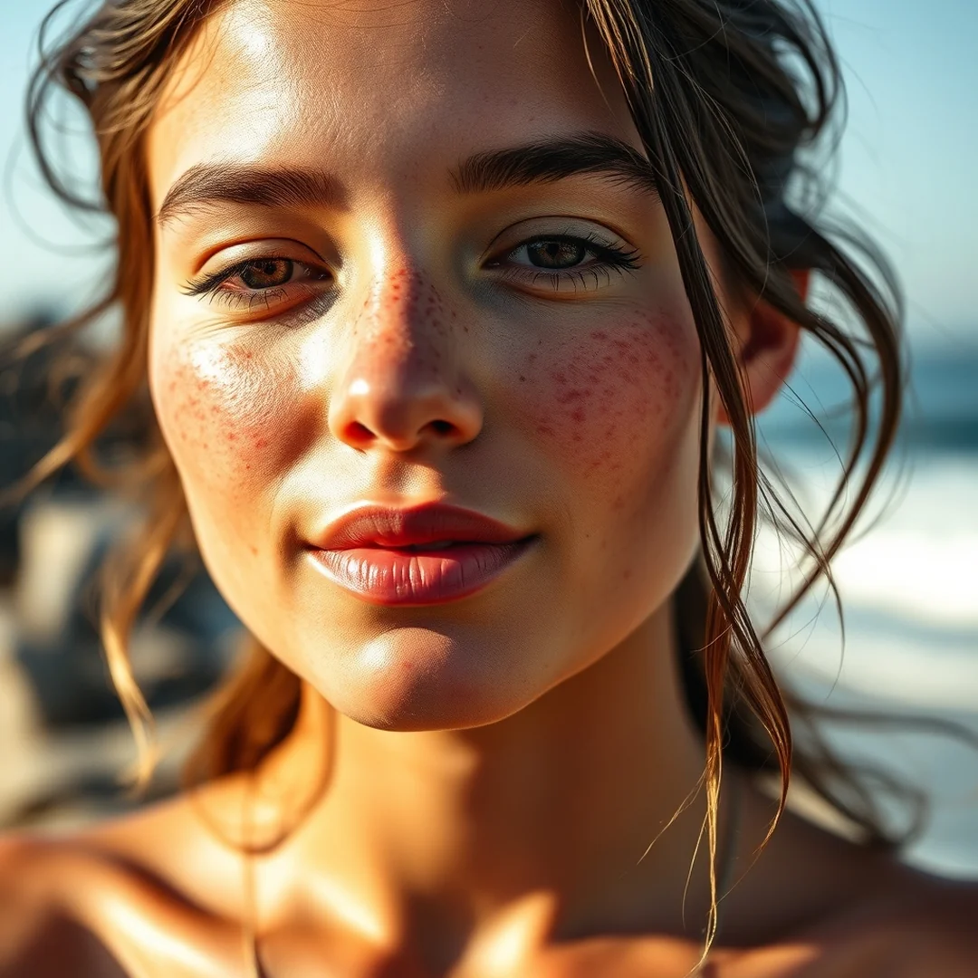 Natural freckle emphasis - 17 Aussie Girl Makeup Looks for Effortless Summer Beauty