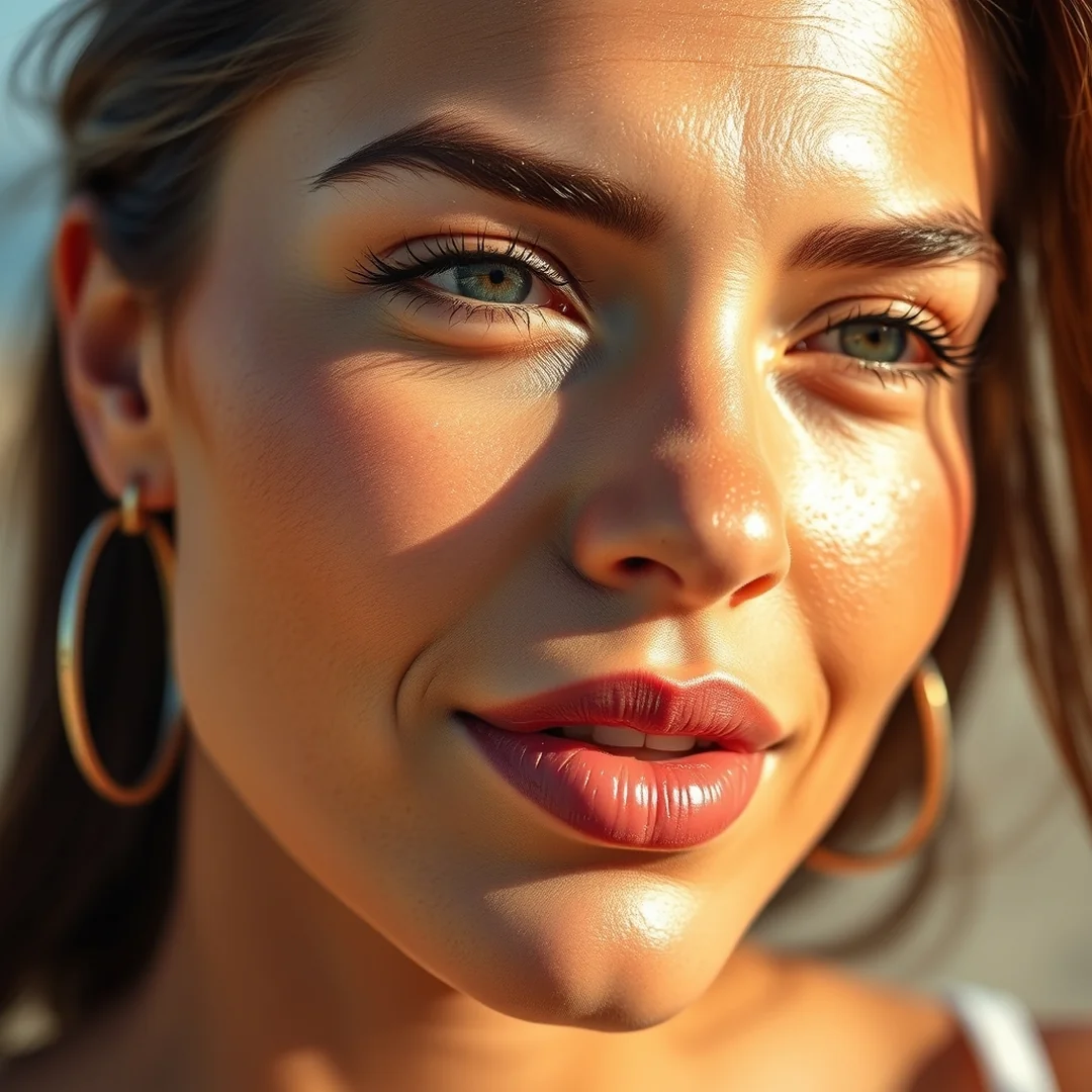 Sun-kissed highlighter application - 17 Aussie Girl Makeup Looks for Effortless Summer Beauty