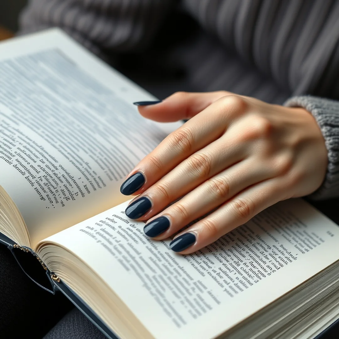 Midnight Navy Blue - 17 Back to School Nail Colors 2026 Everyone Will Love