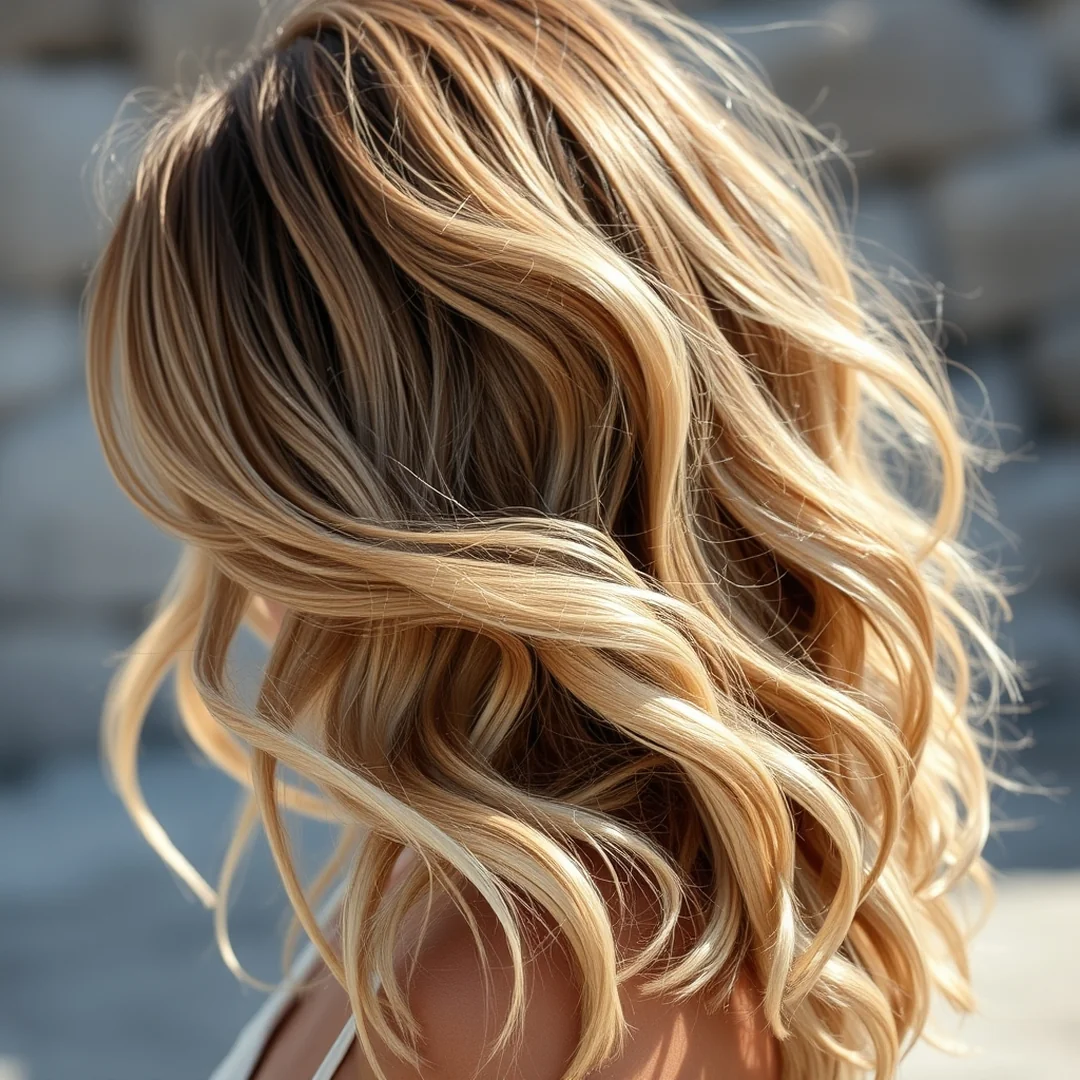 Beachy Bronde Waves - 17 Bronde Hair Ideas for Summer 2026