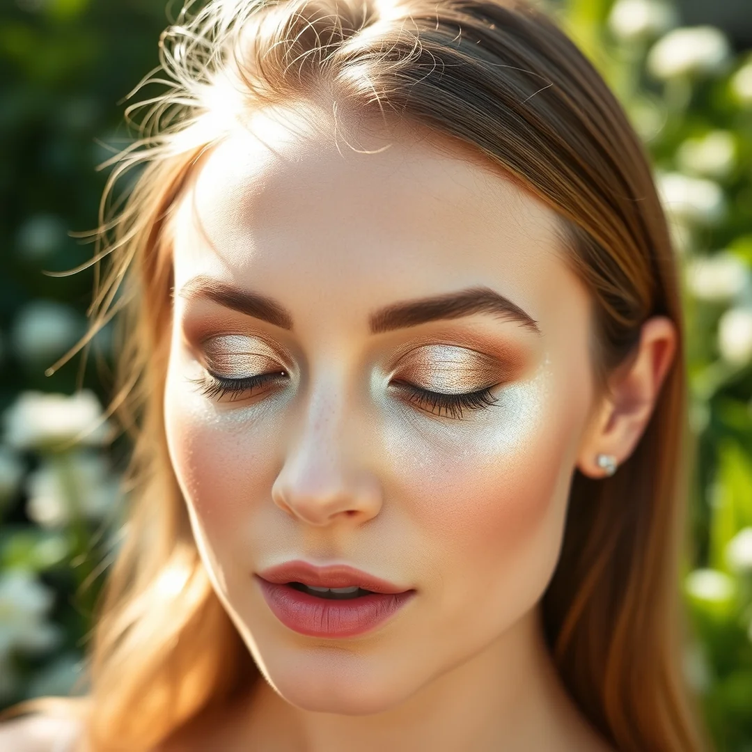 Champagne Shimmer Lids - 17 Metallic Eyeshadow Looks to Try This Summer