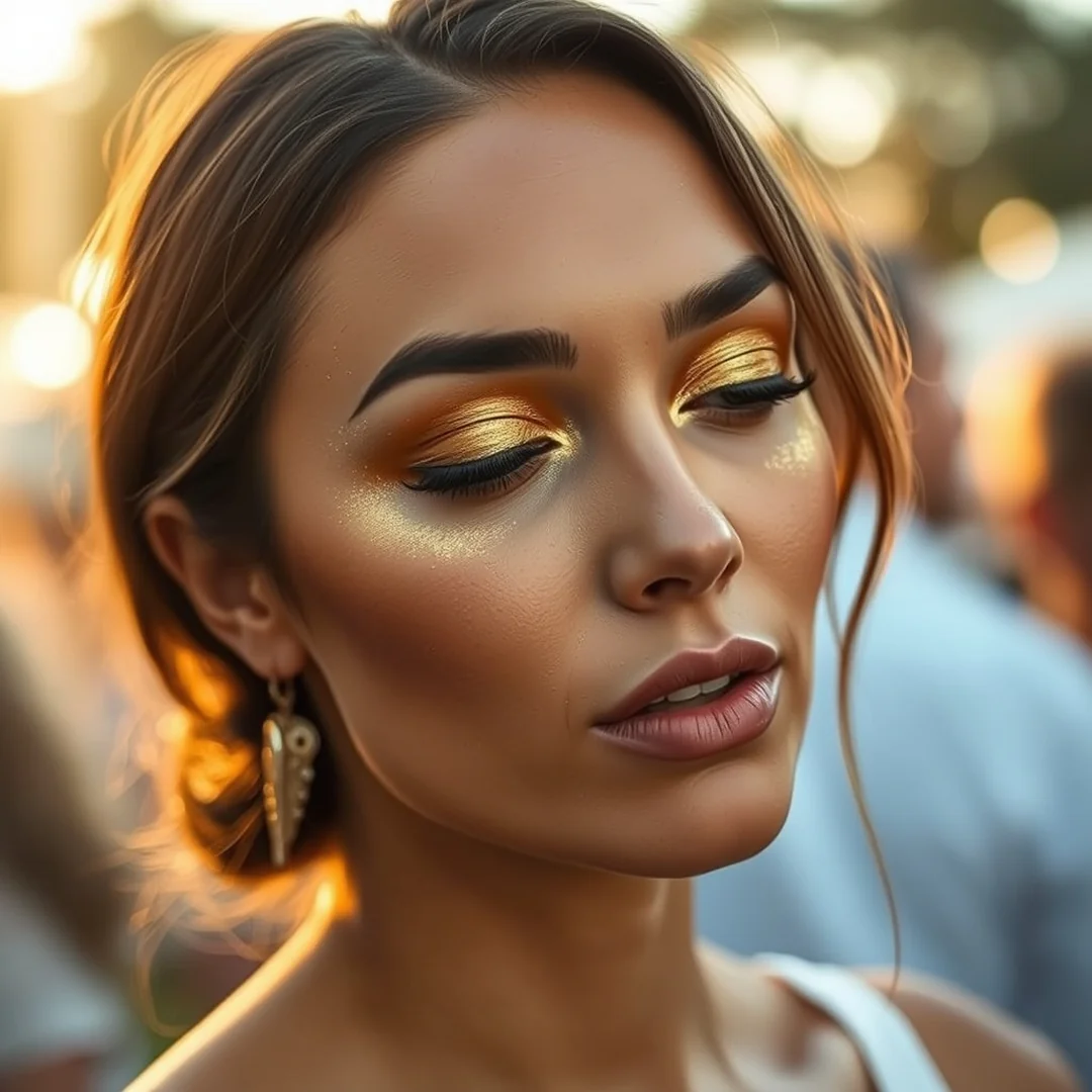 Gold Summer Eyeshadow - 17 Metallic Eyeshadow Looks to Try This Summer