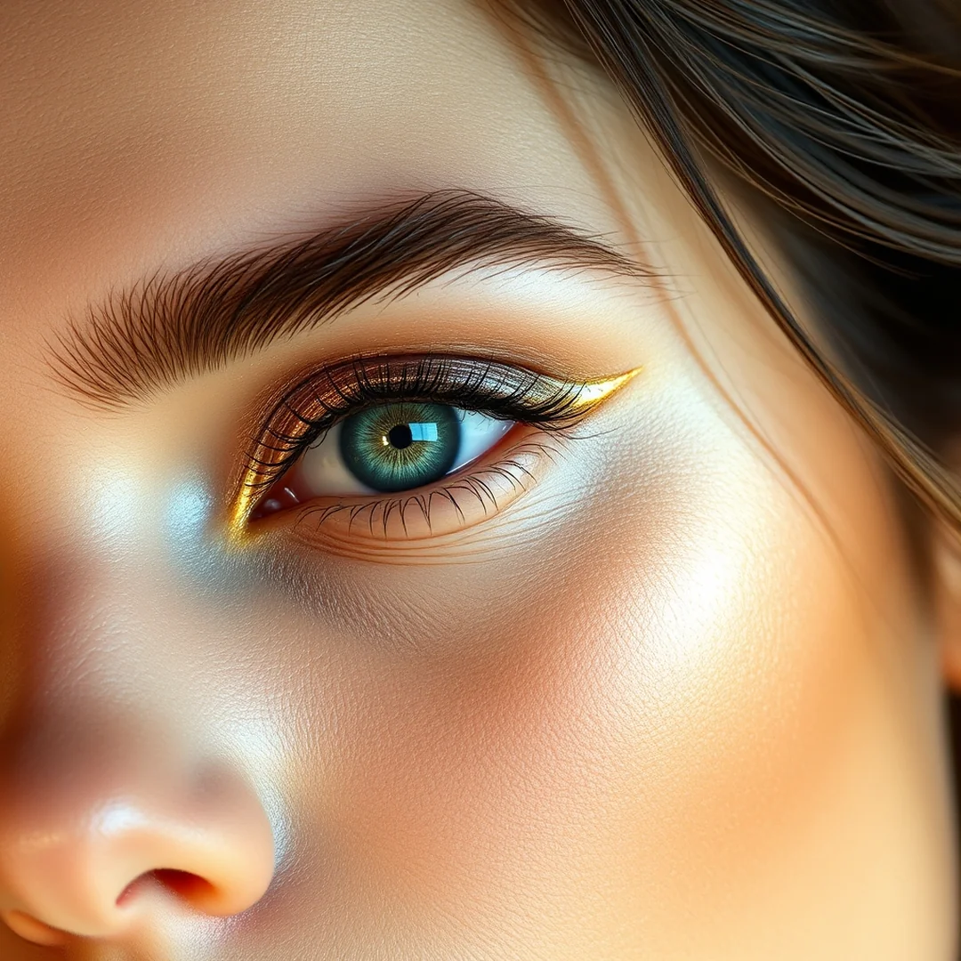 Metallic Halo Eye - 17 Metallic Eyeshadow Looks to Try This Summer