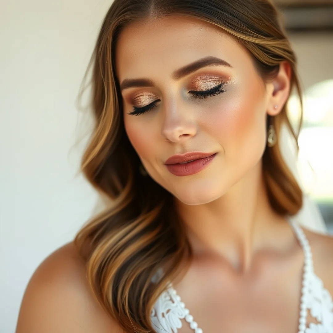Rose Gold Wash - 17 Metallic Eyeshadow Looks to Try This Summer
