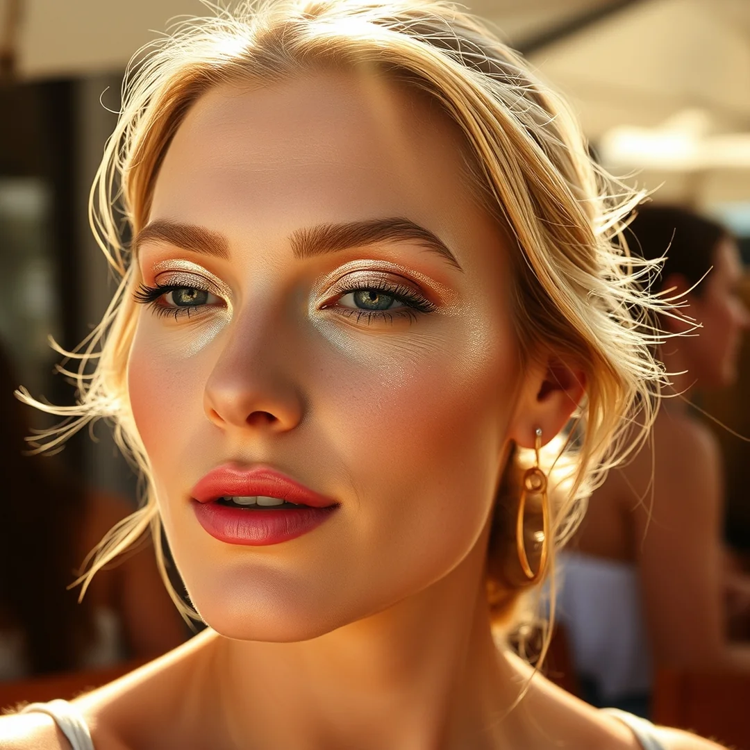 Soft Champagne Shimmer - 17 Metallic Eyeshadow Looks to Try This Summer