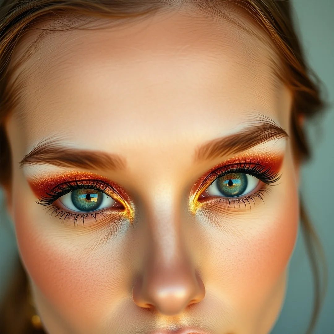 Vibrant Copper Eyeshadow - 17 Metallic Eyeshadow Looks to Try This Summer