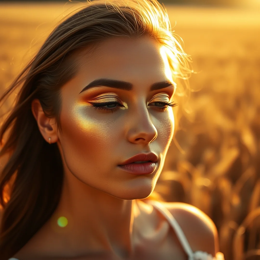 Warm Gold Accents - 17 Metallic Eyeshadow Looks to Try This Summer