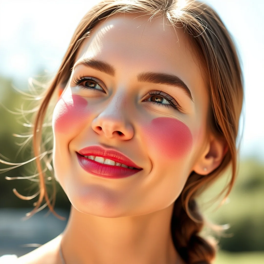 Poppy Red Cream Blush - 17 Red Blush Makeup Looks for a Bold Summer Glow