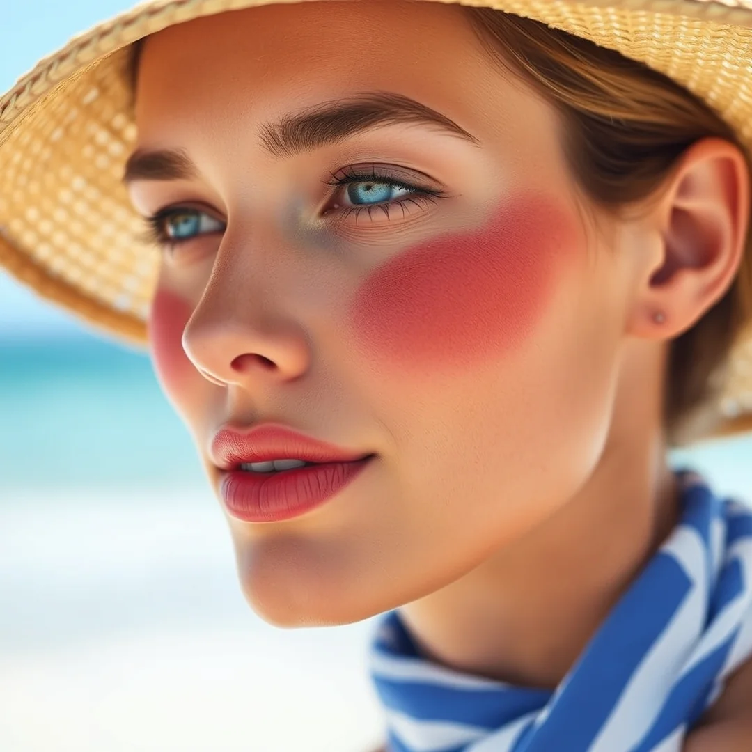 Sunburnt Makeup Trend - 17 Red Blush Makeup Looks for a Bold Summer Glow