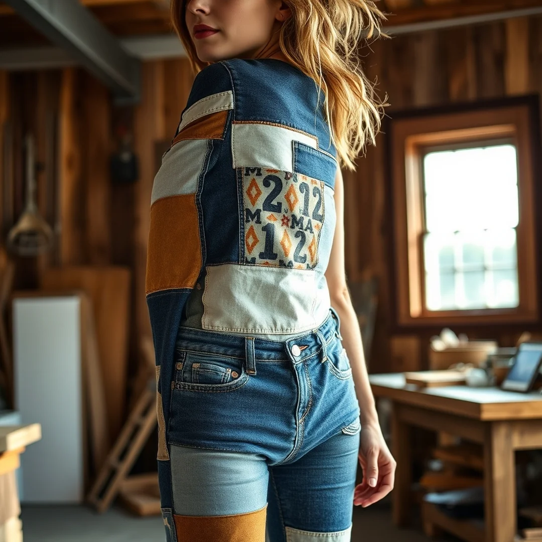 Sustainable Patchwork Denim - 17 Trendy Fashion Outfits 2026 Aesthetic Inspo