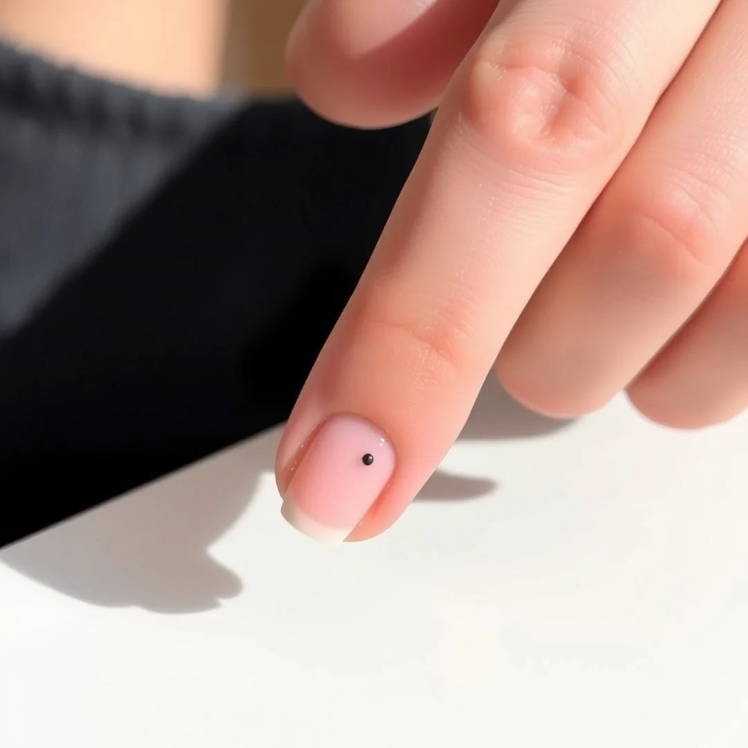 Minimalist Dot Art - 18 Back to School Gel Nails 2026 for a Fresh Manicure