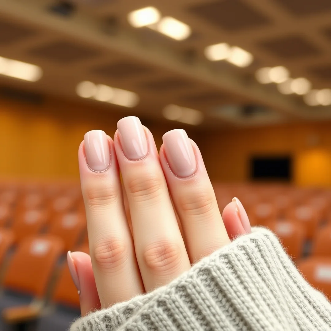 Nude Gel Manicure - 18 Back to School Gel Nails 2026 for a Fresh Manicure