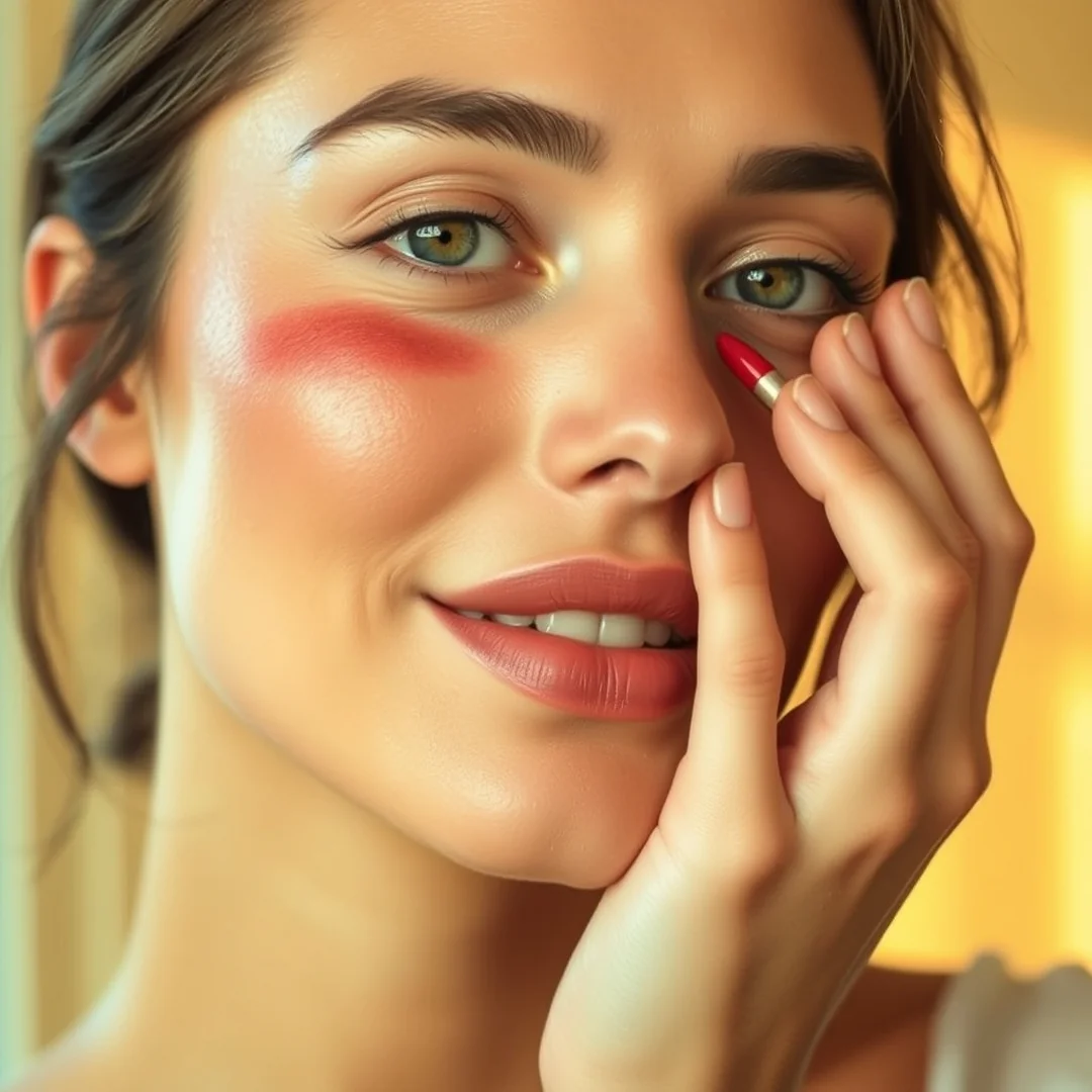 Applying Liquid Rosy Tints - 18 Faux Flush Makeup Looks for a Naturally Rosy Look