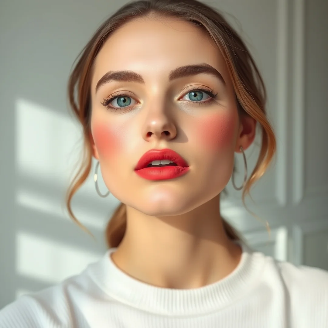 Monochromatic Rosy Makeup - 18 Faux Flush Makeup Looks for a Naturally Rosy Look