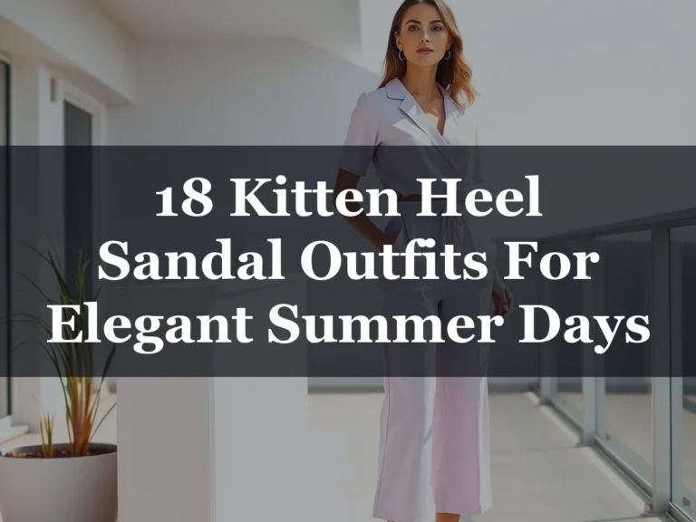 18 Kitten Heel Sandal Outfits For Elegant Summer Days - 18 Kitten Heel Sandal Outfits for Elegant Summer Days