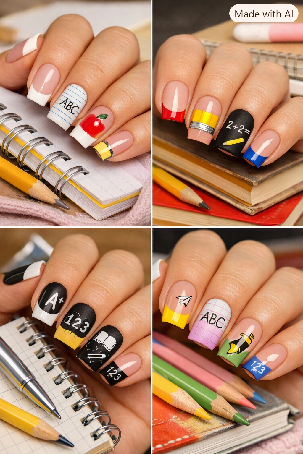 20 Back to School French Tip Nails 2026 That Look Classy