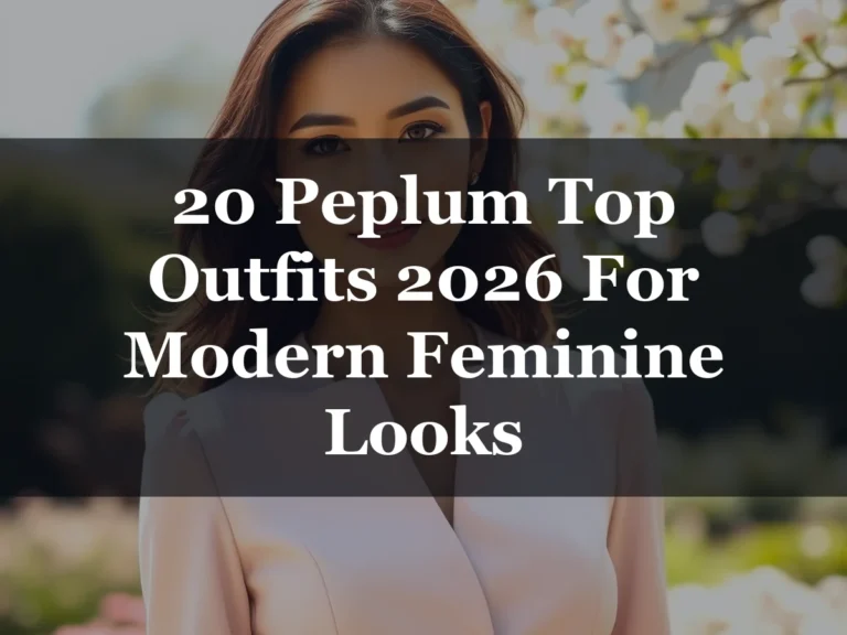 20 Peplum Top Outfits 2026 For Modern Feminine Looks - 20 Peplum Top Outfits 2026 for Modern Feminine Looks