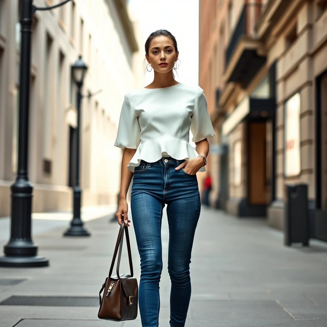 Peplum With Skinny Jeans - 20 Peplum Top Outfits 2026 for Modern Feminine Looks