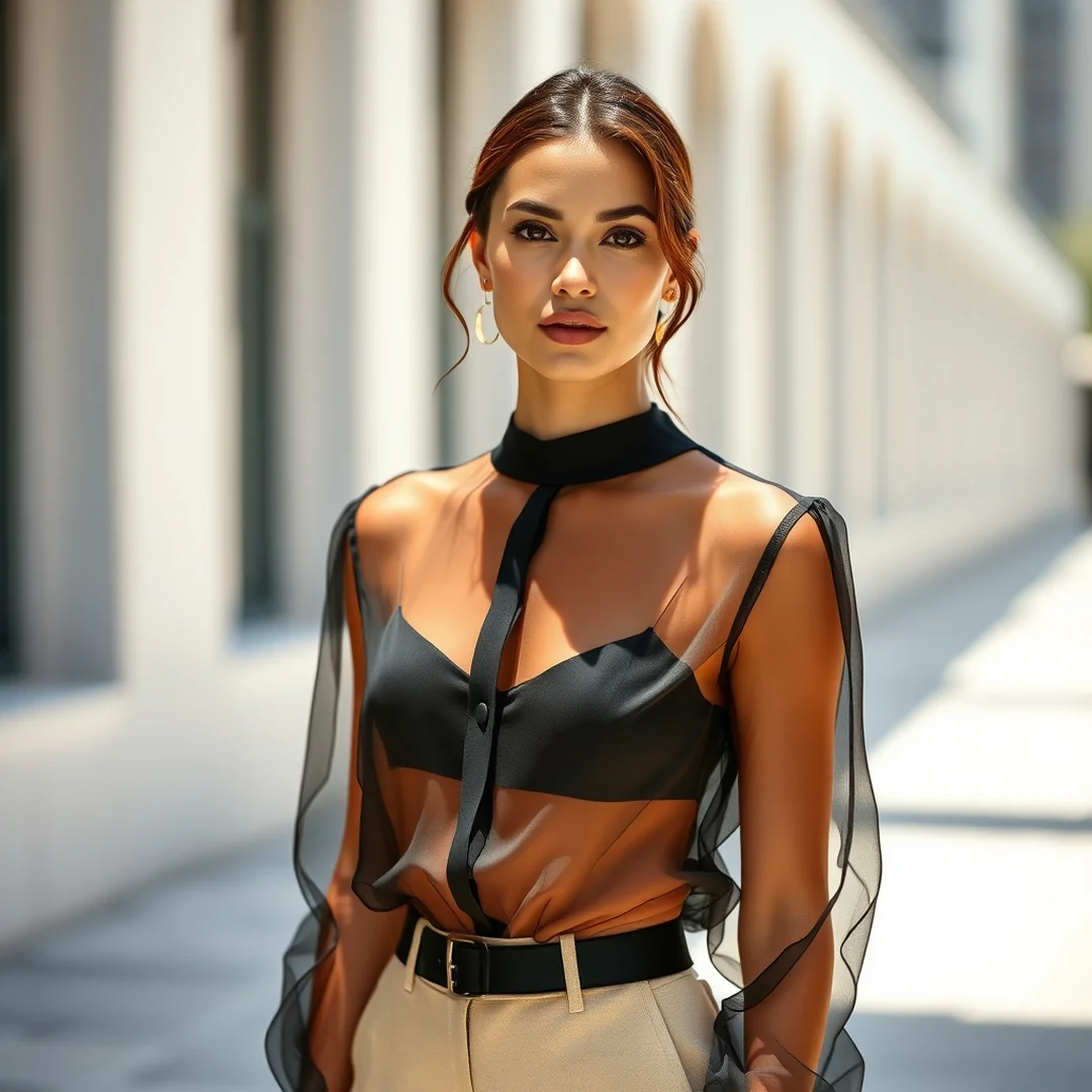 Organza Top Styling - 20 Sheer Summer Outfits for Light and Stylish Dressing