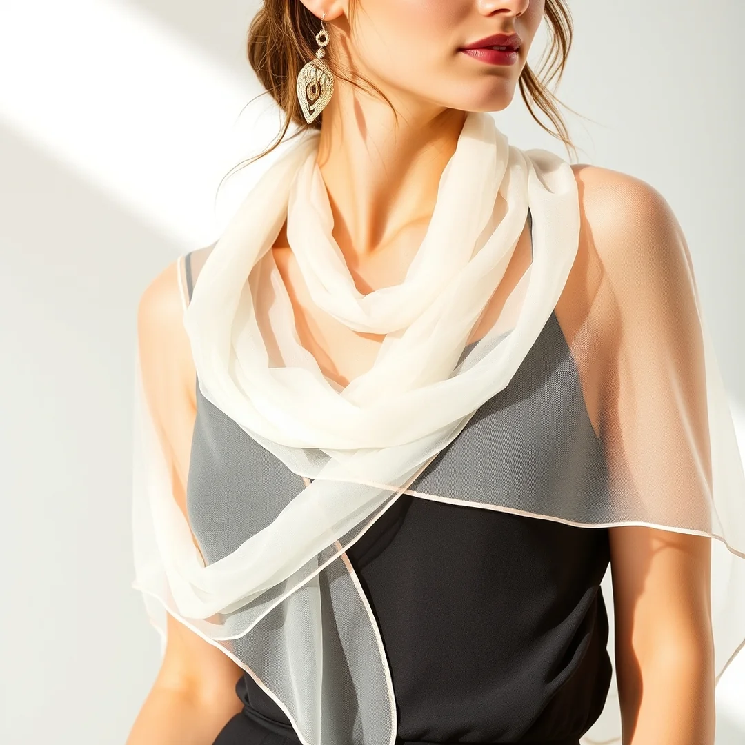 Sheer Layering Accessories - 20 Sheer Summer Outfits for Light and Stylish Dressing