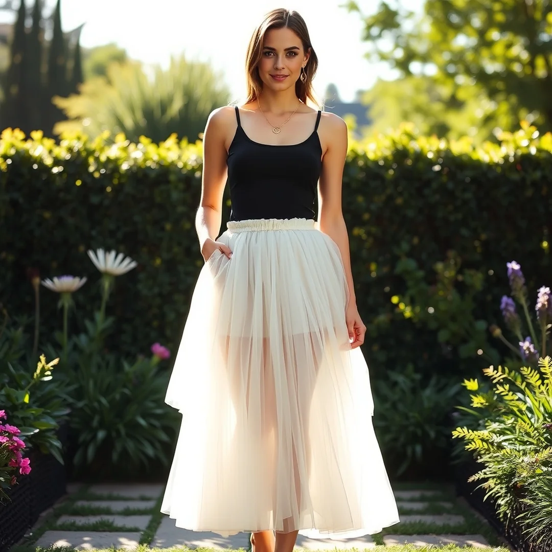 Tulle Skirt Combinations - 20 Sheer Summer Outfits for Light and Stylish Dressing