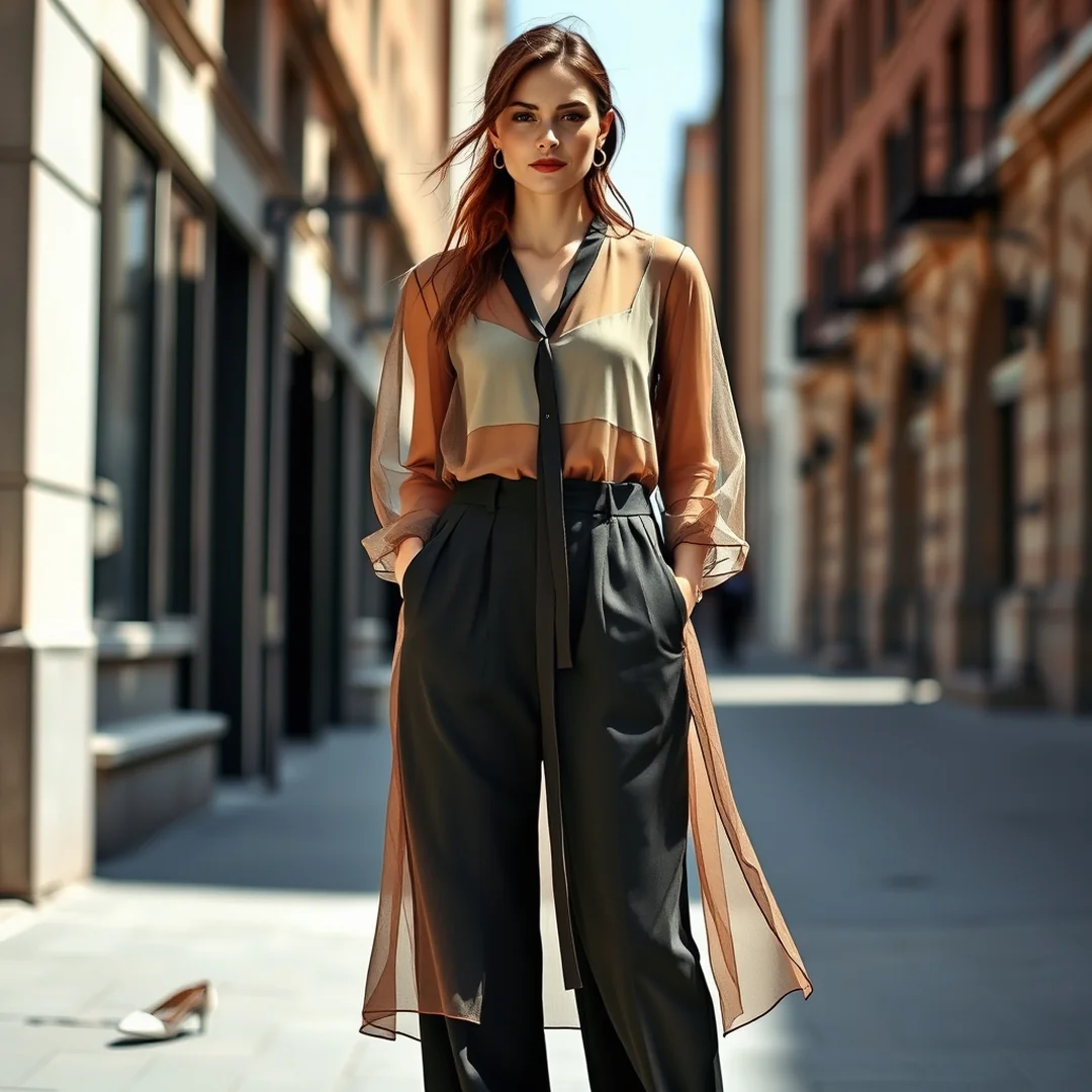 Layered Sheer Tunics - 20 Sheer Summer Outfits for Light and Stylish Dressing