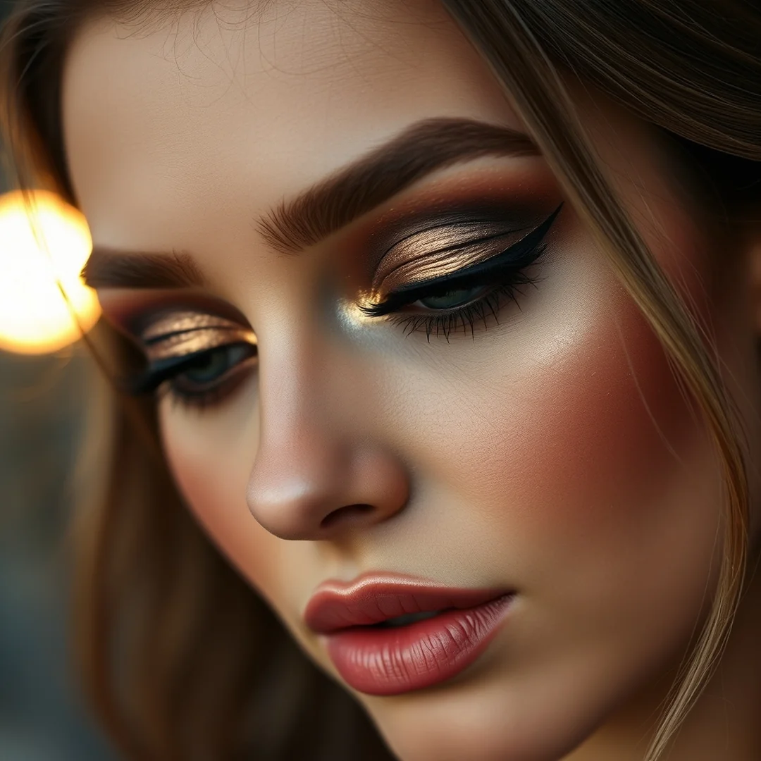 Bronze Metallic Smoke - 20 Shimmery Eye Makeup Looks for Summer Nights