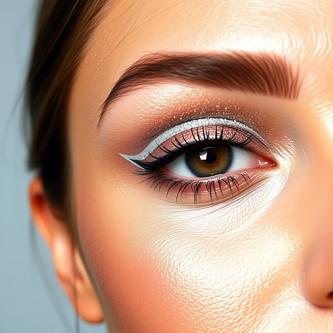 Floating Glitter Crease - 20 Shimmery Eye Makeup Looks for Summer Nights