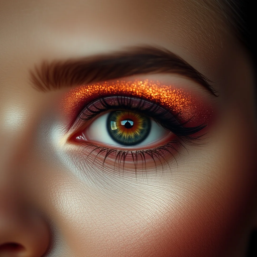 Rose Gold Halo - 20 Shimmery Eye Makeup Looks for Summer Nights