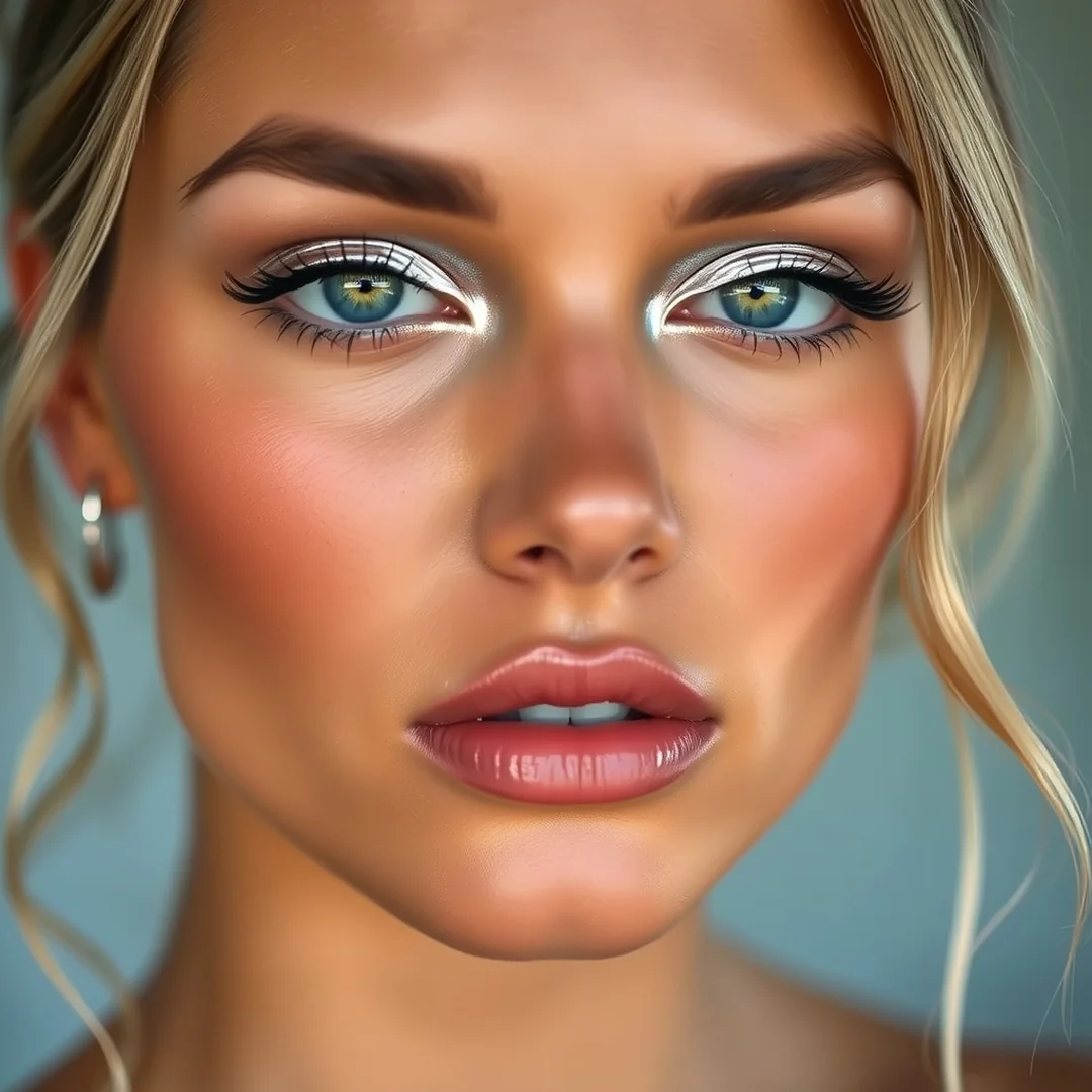 Silver Foil Accents - 20 Shimmery Eye Makeup Looks for Summer Nights