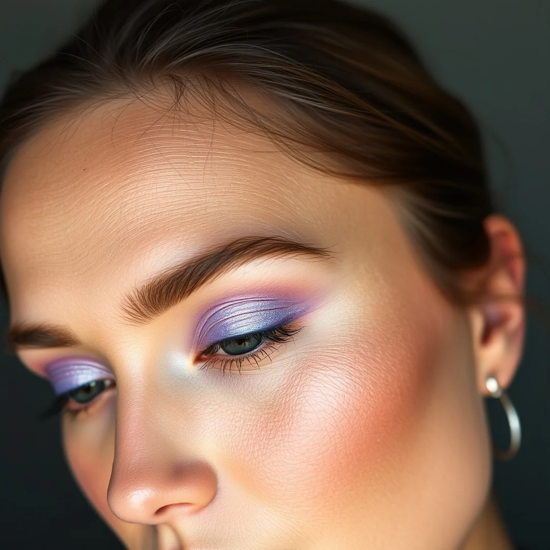 Soft Lavender Glimmer - 20 Shimmery Eye Makeup Looks for Summer Nights