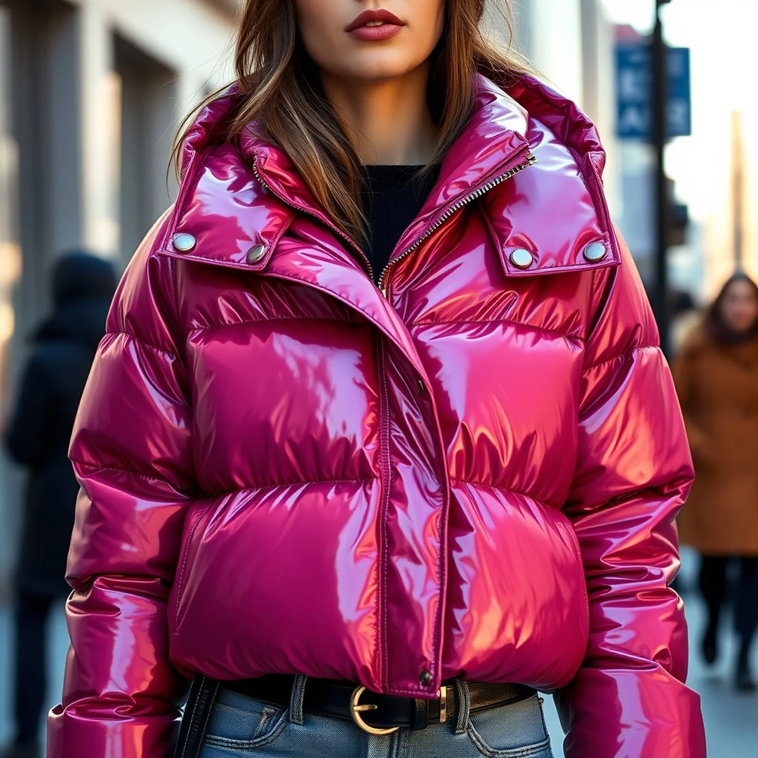 Glossy Puffer Jackets - 20 Y2K Outfits 2026 Aesthetic Street Style Inspo