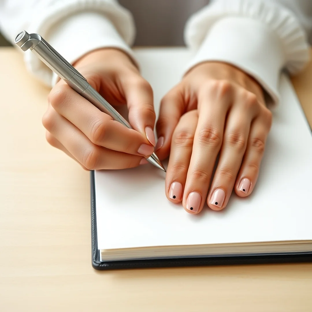Minimalist Dot Design - 21 First Day of School Nails 2026 to Start Fresh