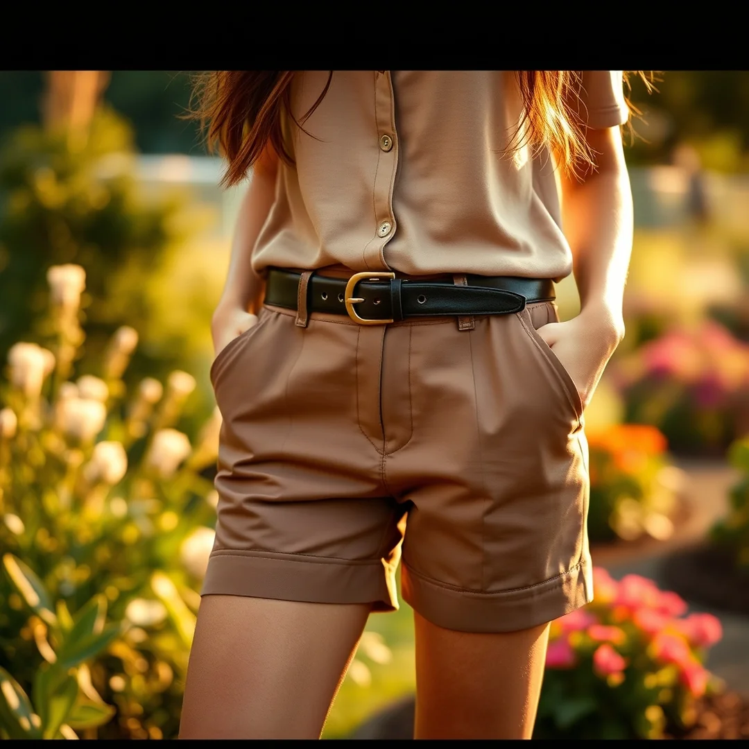 Leather Belt Styling - 21 Long Shorts Outfits 2026 for Relaxed Chic Style