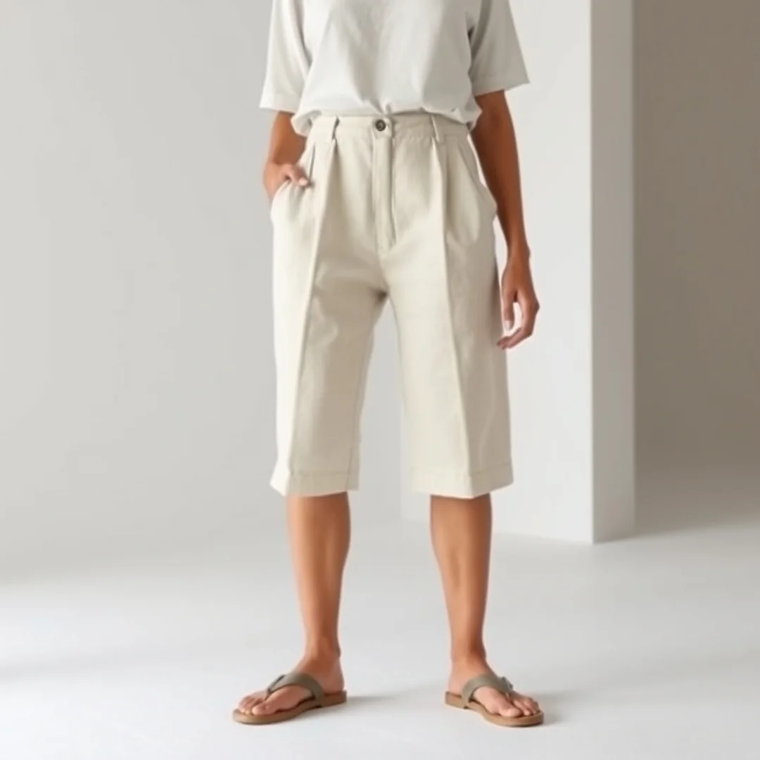 Minimalist Chic Aesthetics - 21 Long Shorts Outfits 2026 for Relaxed Chic Style