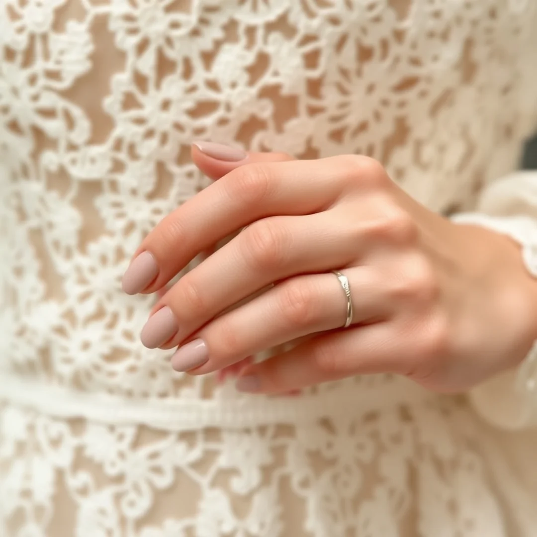 Beige Toned Wedding Nails - 21 Short Wedding Nails 2026 That Look Chic and Elegant