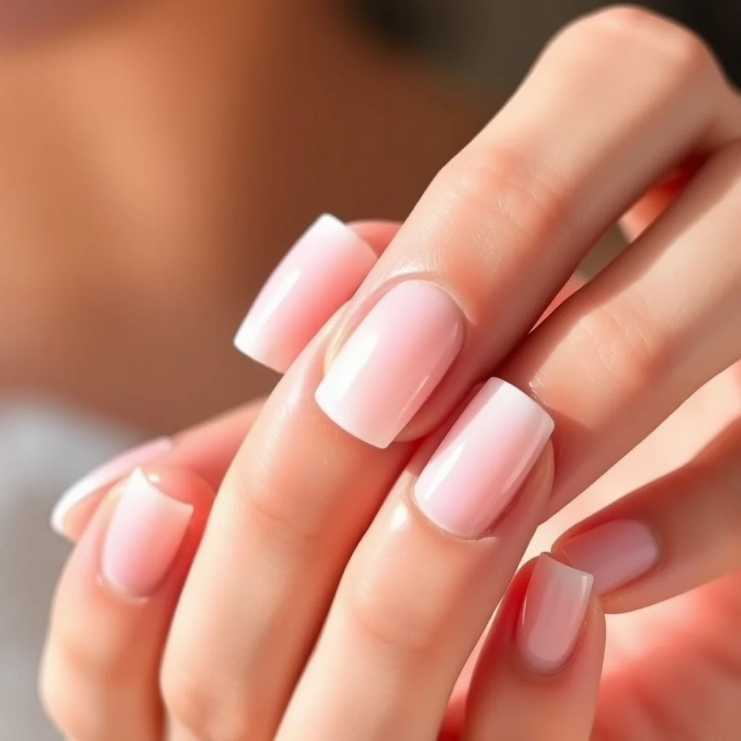 Glossy Clear Finish - 21 Short Wedding Nails 2026 That Look Chic and Elegant