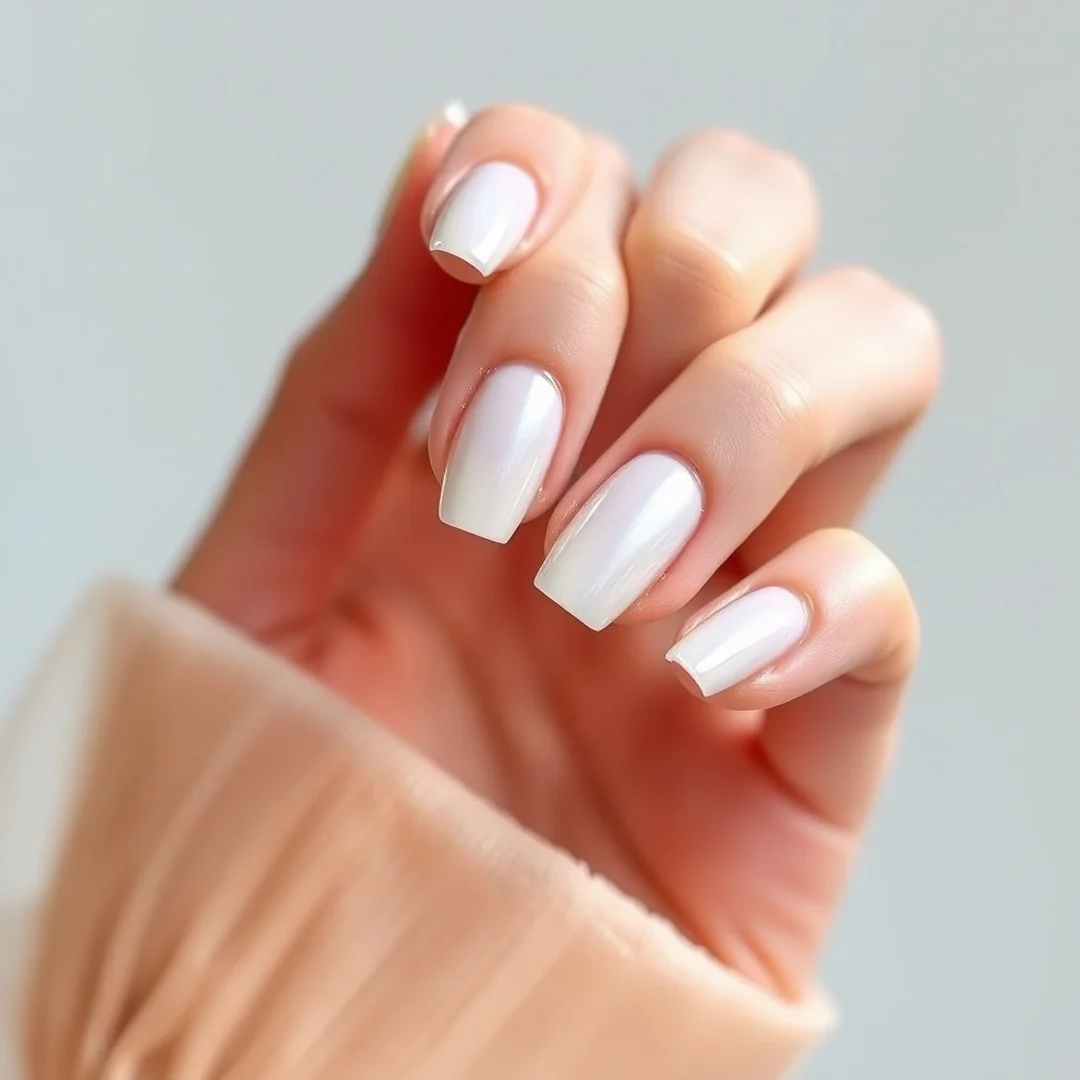 Glazed Donut Effect - 21 Short Wedding Nails 2026 That Look Chic and Elegant