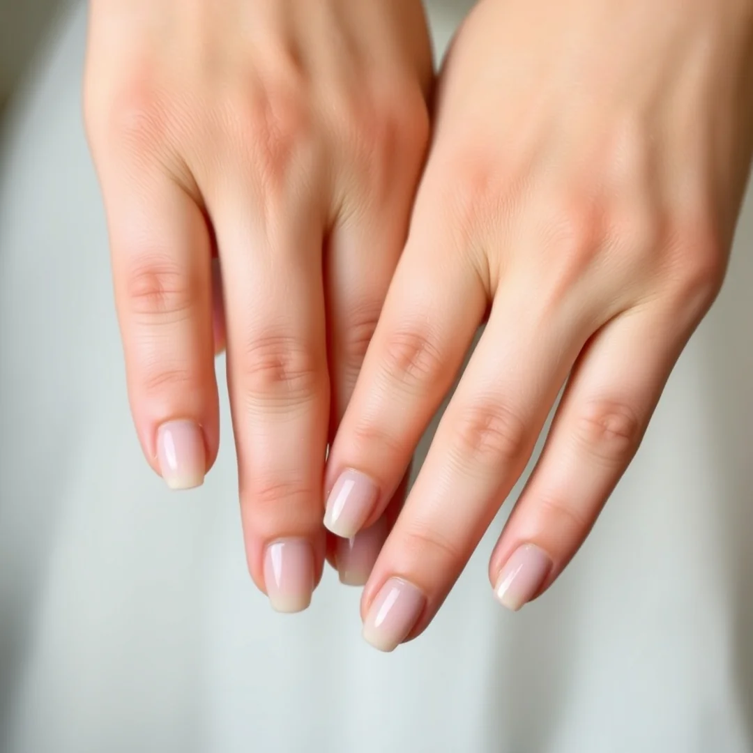 Sheer Nude Polish Finish - 21 Short Wedding Nails 2026 That Look Chic and Elegant