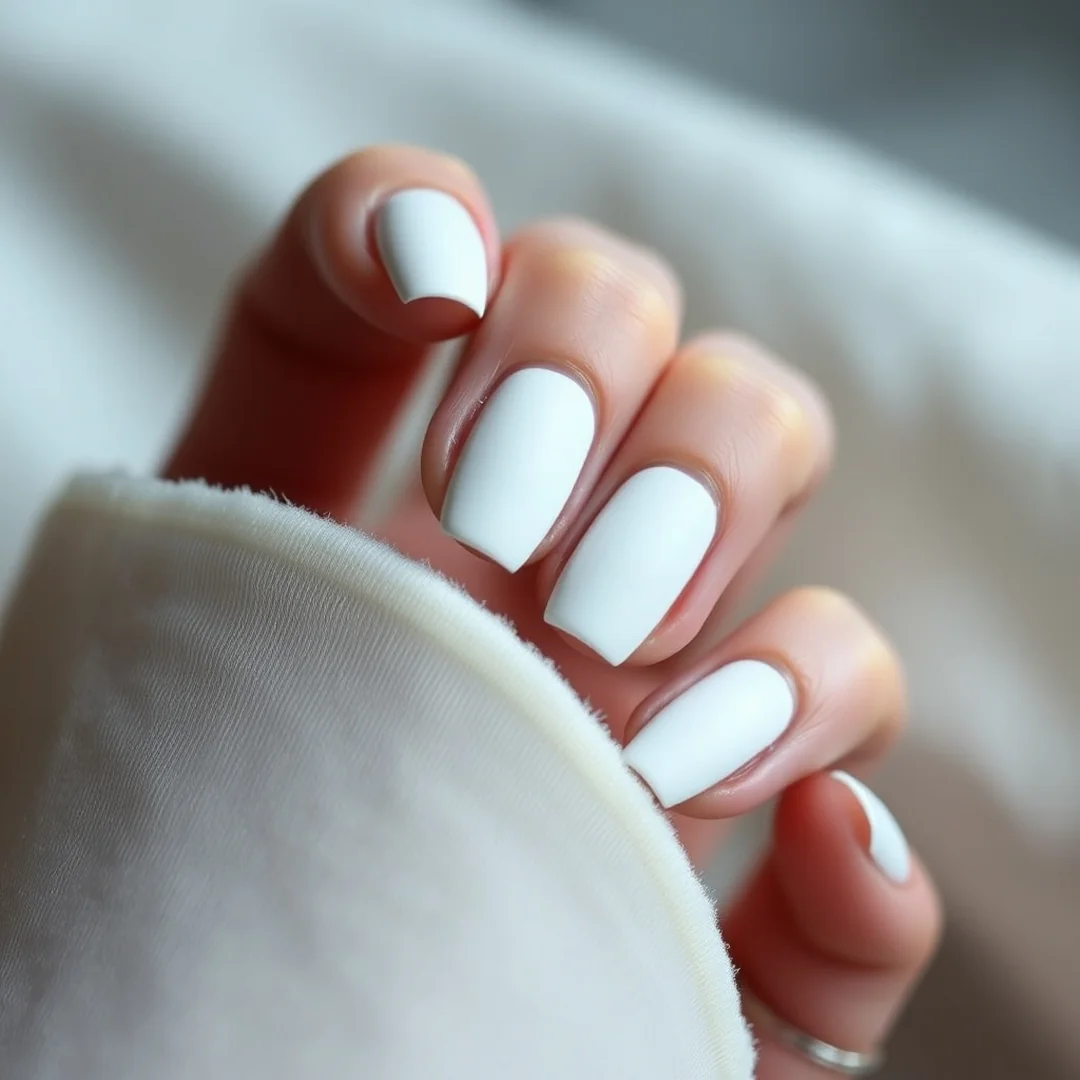 Matte Satin Wedding Nails - 21 Short Wedding Nails 2026 That Look Chic and Elegant