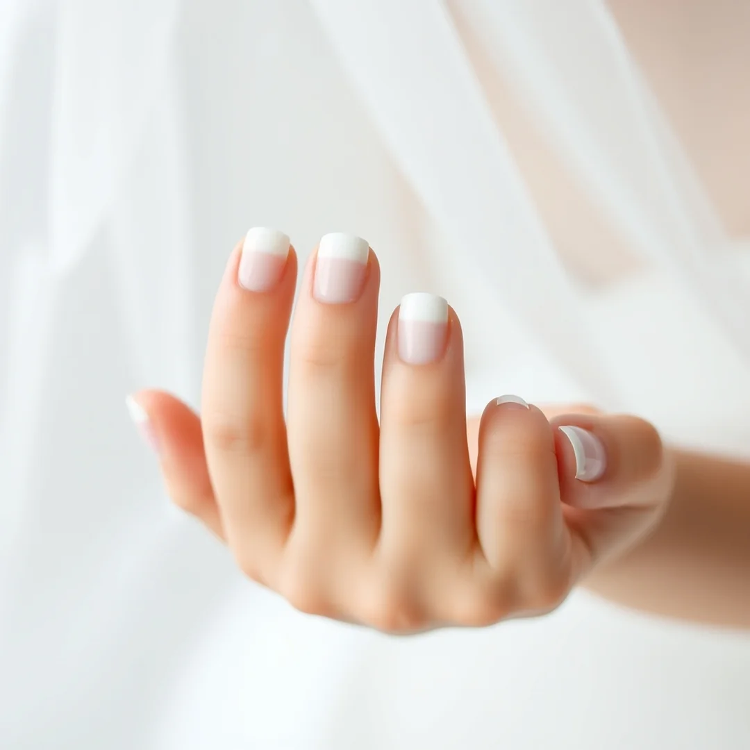 Soft Square French Manicure - 21 Short Wedding Nails 2026 That Look Chic and Elegant