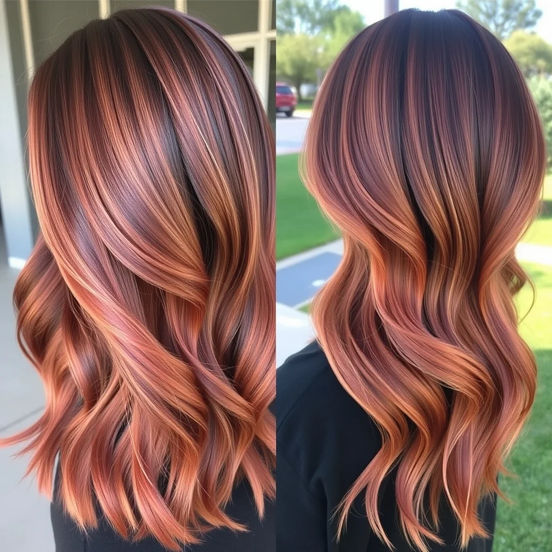 Strawberry Brown Tones - 21 Summer Balayage Hair Ideas 2026 for a Soft Glow